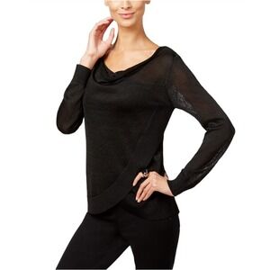 I.N.C Womens Metallic Pullover Blouse Size XXL NWT Retail $69